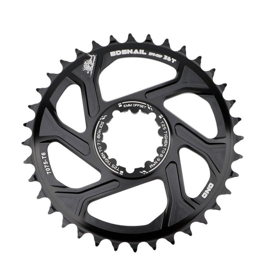 Frendorf | BDSNAIL Mountainbike Einzelscheibe GXP Direkt-geformte Integrierte Scheibe Positive Und Negative Zahn Scheibe, Farbe: 36Z (Schwarz)