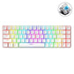 Frendorf | T8 68 Tasten Mechanische Gaming-Tastatur RGB Hintergrundbeleuchtet Verdrahtete Tastatur, Kabellänge: 1,6 m (Weiß Grüner Schaft)