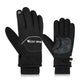 Frendorf | WEST BIKING YP0211221 Winter Warme Fleece Reithandschuhe Rutschfest Wasserdicht Touchscreen-Handschuhe, Größe: M(Schwarz)