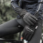 Frendorf | WEST BIKING YP0211221 Winter warme Fleece-Reithandschuhe rutschfest wasserdicht Touchscreen-Handschuhe, Größe: L (Schwarz)