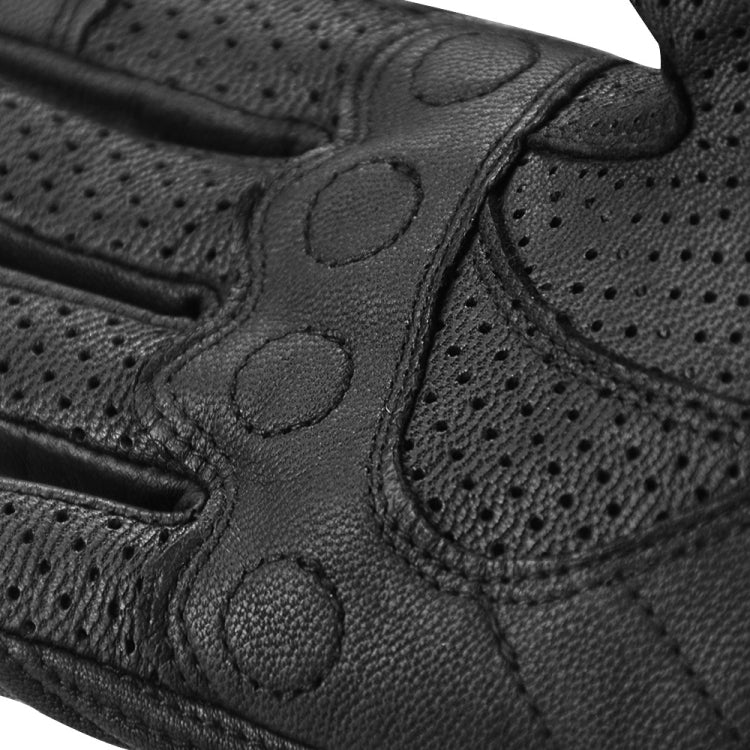 Frendorf | GHOST RACING GR-ST06 Atmungsaktive Touchscreen Motorradhandschuhe aus Leder Anti-Fall Lokomotivhandschuhe, Größe: M(Schwarz)