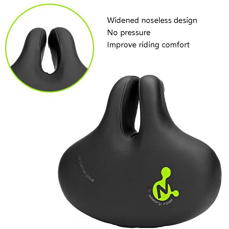 Frendorf | Bike No Nasal Seat Mountainbike Sattel Bequeme Stoßdämpfung Fahrrad Outdoor Fahrrad Zubehör Sattel (Fluoreszierendes Grün)