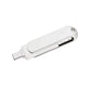 Frendorf | 256GB USB 3.0 + 8 Pin + USB-C / Typ-C 3 in 1 Telefon Computer Drehbares Metall U-Disk