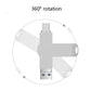 Frendorf | 256GB USB 3.0 + 8 Pin + USB-C / Typ-C 3 in 1 Telefon Computer Drehbares Metall U-Disk