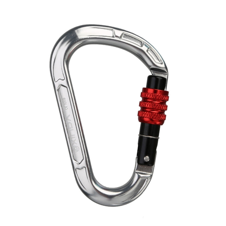 Frendorf | XINDA XD-8123N Outdoor-Kletterausrüstung Schnelles Aufhängeschnalle Karabiner Pear Hauptsperre HMS Sicherheitsverschluss (Silber)