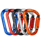 Frendorf | XINDA XD-8123N Outdoor-Kletterausrüstung Schnelles Aufhängeschnalle Karabiner Pear Hauptsperre HMS Sicherheitsverschluss (Silber)
