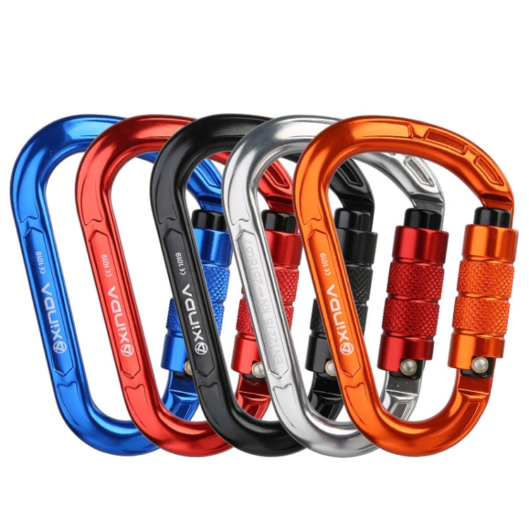 Frendorf | XINDA XD-8123N Outdoor-Kletterausrüstung Schnelles Aufhängeschnalle Karabiner Pear Hauptsperre HMS Sicherheitsverschluss (Silber)
