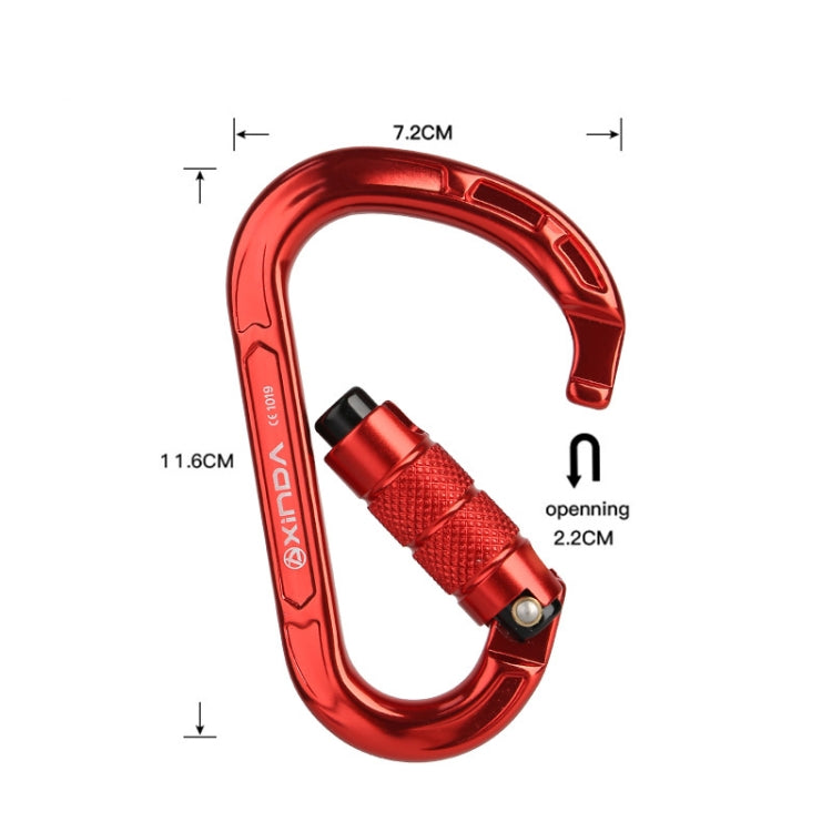 Frendorf | XINDA XD-8123N Outdoor-Kletterausrüstung Schnelles Aufhängeschnalle Karabiner Pear Hauptsperre HMS Sicherheitsverschluss (Silber)