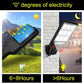616 Solar Street Light LED Bewegungsinduktionsgartenlicht, Spezifikation: 108 COB mit Fernbedienung