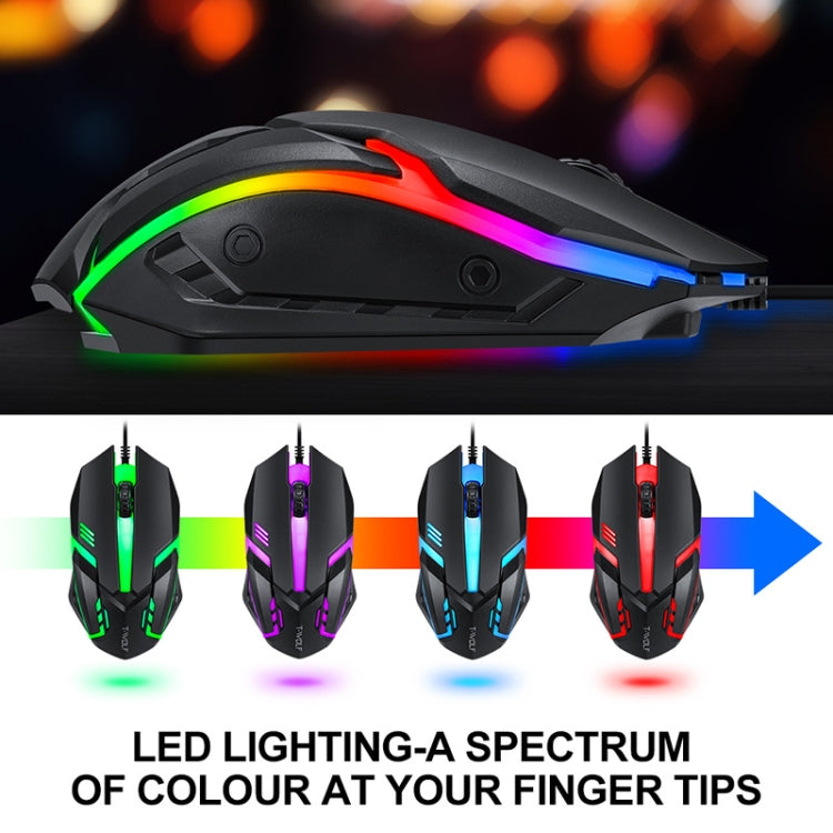 Frendorf | T-WOLF TF-800 4 in 1 Gaming Luminous Tastatur Maus Headset Set (Englische Version)