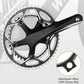 Frendorf | WEST BIKING 2-teilig 53t-39t Rennrad Aluminiumlegierung Getriebe(Schwarz)