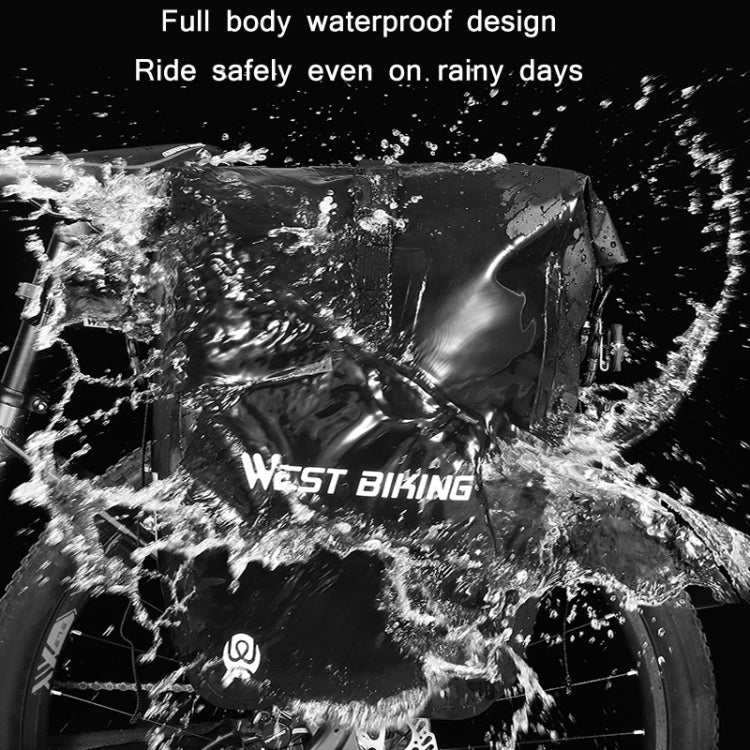 Frendorf | WEST BIKING 25L Mountainbike-Regal Wasserdicht Reflektierender Kamel Tasche( Schwarz)
