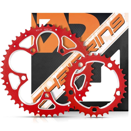 Frendorf | WEST BIKING 34T-50T Rennrad Faltkettenschaltung (Rot)
