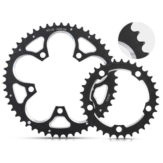 Frendorf | WEST BIKING 34T-50T Rennrad Faltkettenschaltung (Schwarz)
