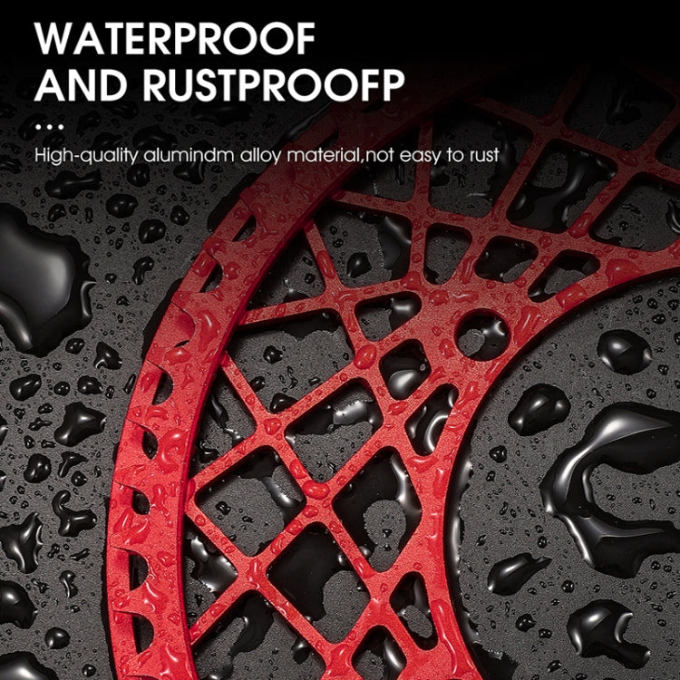 Frendorf | WEST BIKING Klapprad Aluminiumlegierung wasserdichtes Kurbelgarnitur, Farbe: 53T（Rot）