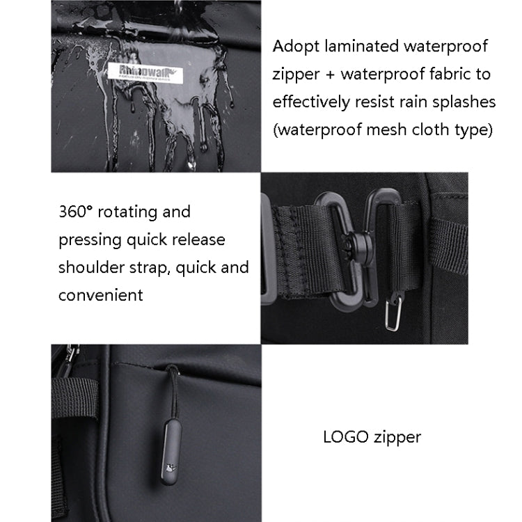 Frendorf | Rhinowalk X21921 2.5L Wasserdichte Fahrrad Fronthängertasche, Farbe: Wasserabweisend (Mattgrün)