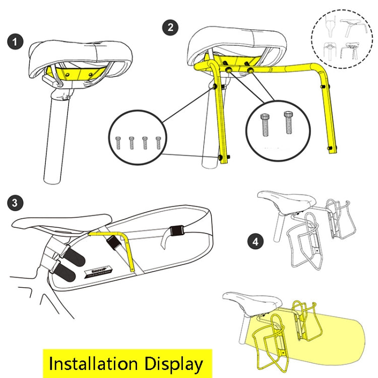 Frendorf | Rhinowalk SK500 Fahrradhecktaschenstabilisator (Schwarz)