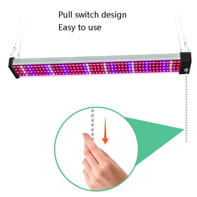 LED-Wachstumslampe Vollspektrum Pflanzenlicht-Röhre, Stil: Kleine Doppelreihe 100 cm (EU-Stecker)