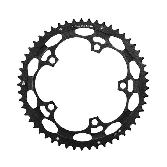Frendorf | WEST BIKING YP0719274 53-39T Rennrad Kurbel Renn-Doppel-Scheibe (Schwarz)
