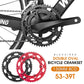 Frendorf | WEST BIKING YP0719274 53-39T Rennrad Kurbel Renn-Doppel-Scheibe (Schwarz)