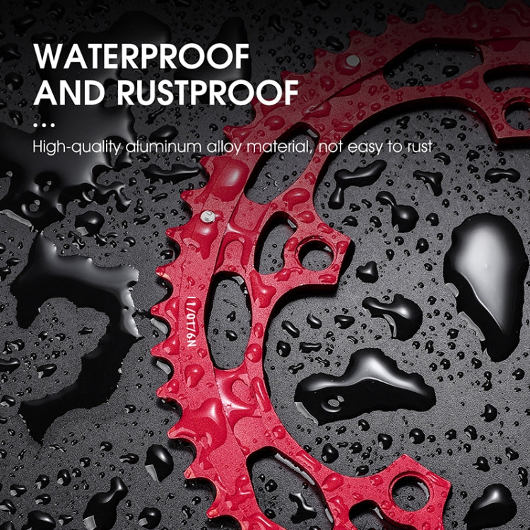 Frendorf | WEST BIKING YP0719274 53-39T Rennrad Kurbel Racing Doppel-Disk (Rot)