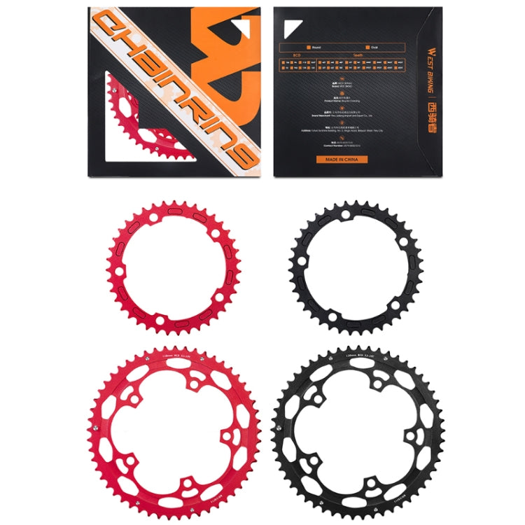 Frendorf | WEST BIKING YP0719274 53-39T Rennrad Kurbel Renn-Doppel-Scheibe (Schwarz)