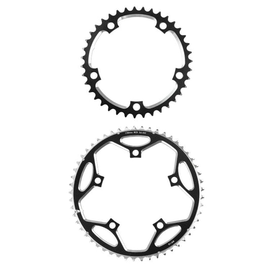 Frendorf | WEST BIKING YP0719273 Rennrad 56T-44T Doppel-Scheiben-Aluminiumlegierung Gänge (Schwarz)