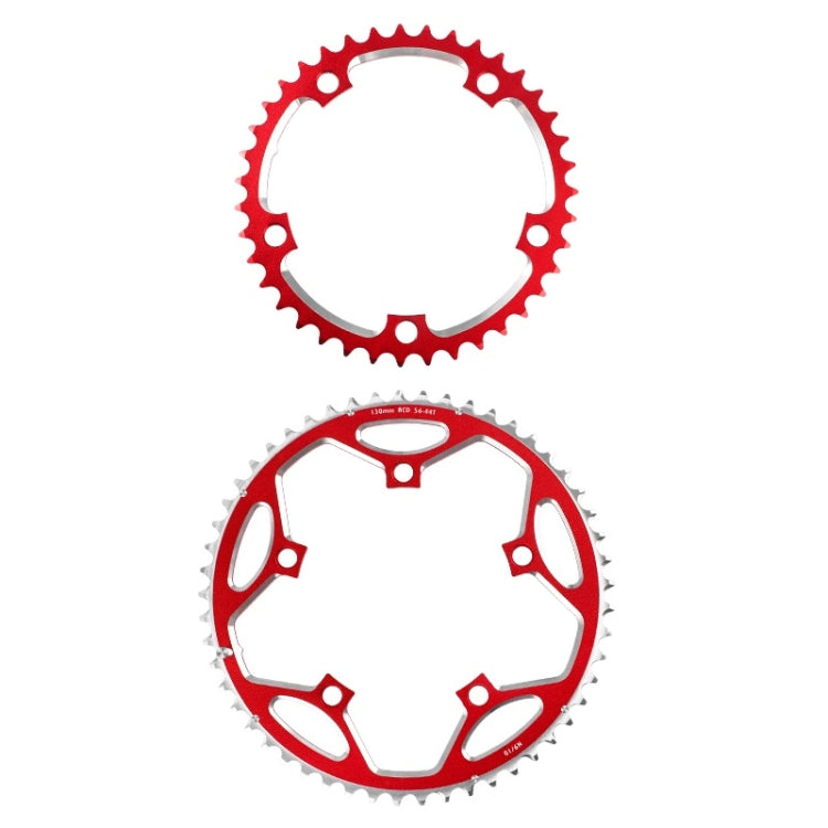 Frendorf | WEST BIKING YP0719273 Rennrad 56T-44T Doppelscheiben Aluminiumlegierung Gänge(Rot)
