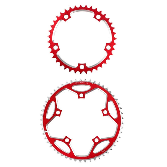 Frendorf | WEST BIKING YP0719273 Rennrad 56T-44T Doppelscheiben Aluminiumlegierung Gänge(Rot)