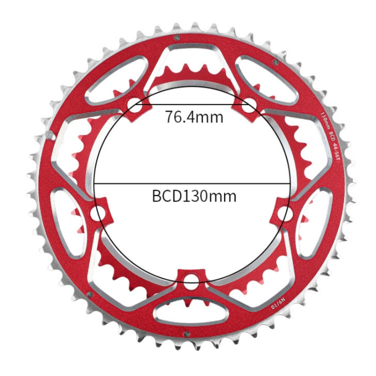 Frendorf | WEST BIKING YP0719273 Rennrad 56T-44T Doppelscheiben Aluminiumlegierung Gänge(Rot)