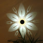 Solar Outdoor Blumenmuster Wandlicht Gartenlandschaft (Weißes Licht)