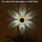 Solar Outdoor Blumenmuster Wandlicht Gartenlandschaft (Weißes Licht)
