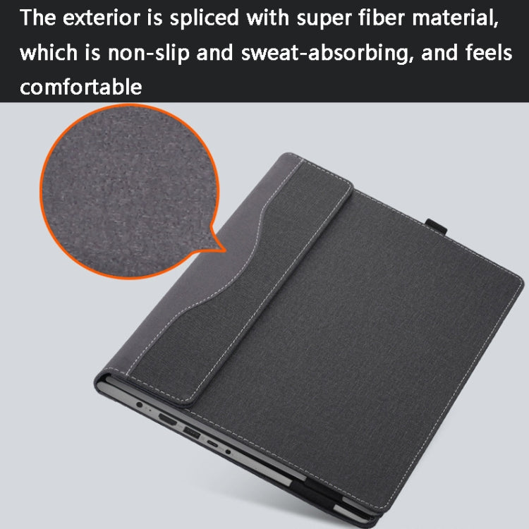 Frendorf | PU-Leder Laptop-Schutz-Hülle für HP Spectre X360 15-EB (Schwarz)
