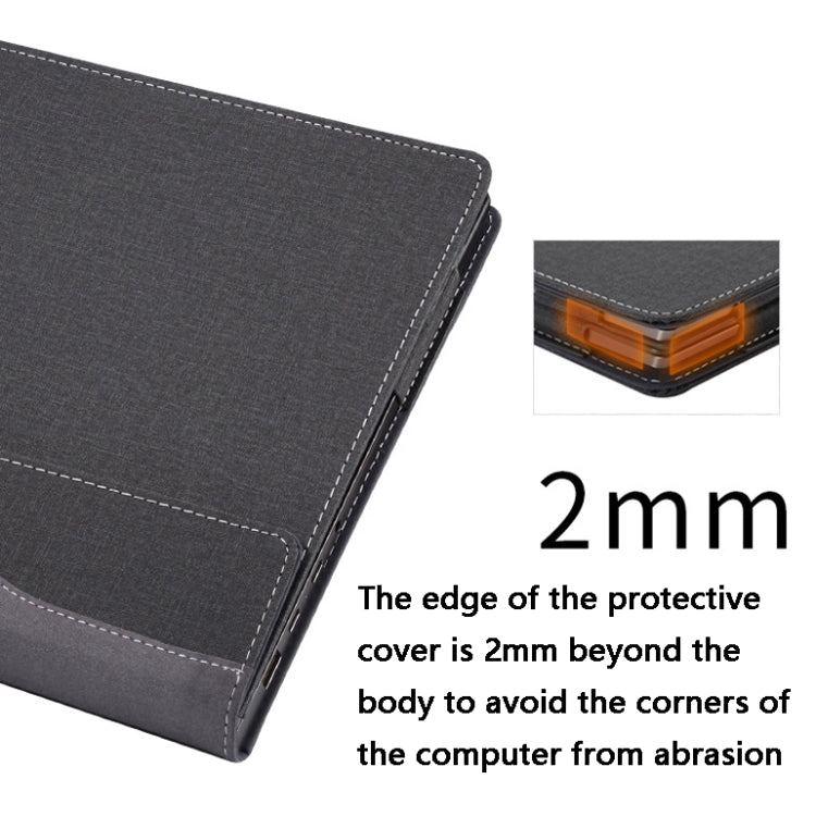 Frendorf | PU-Leder-Laptop-Schutzsleve für HP Spectre X360 15-EB (Blau)