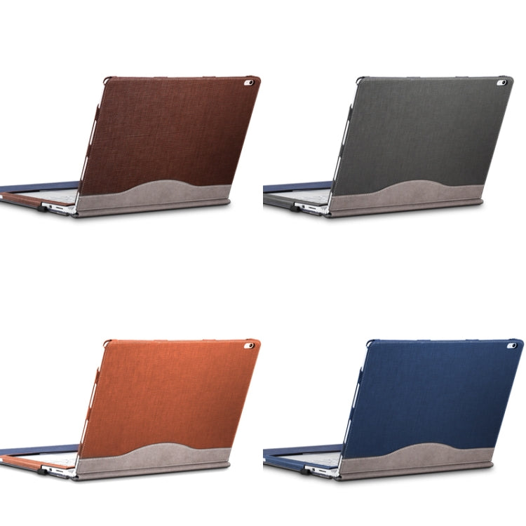 Frendorf | PU-Leder-Laptop-Schutzhülle für Microsoft Surface Book 3 13,5 Zoll (Dunkelblau)