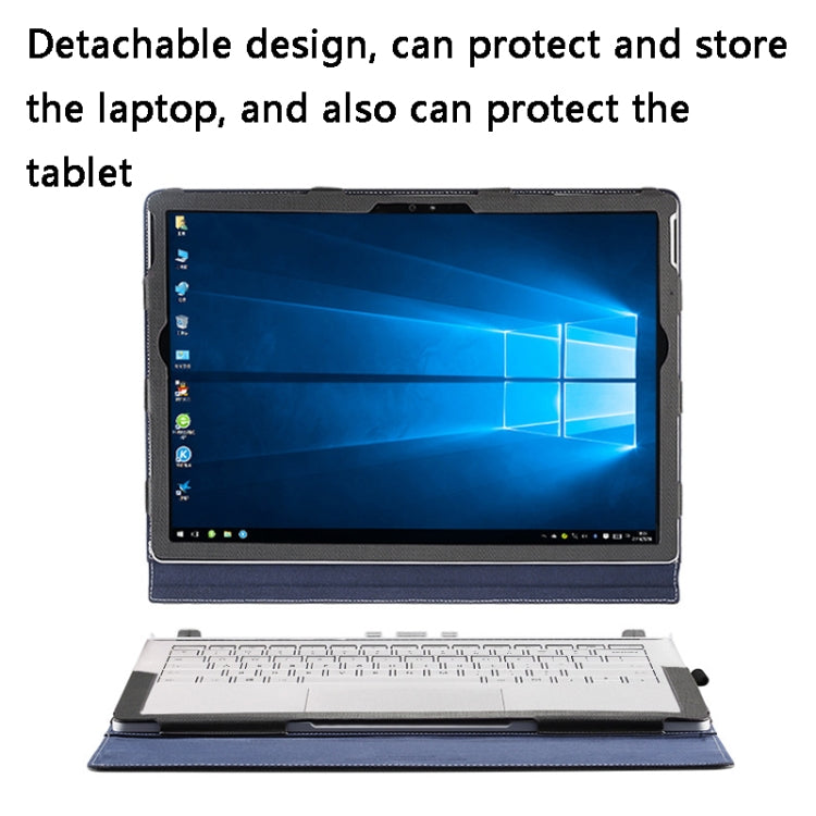 Frendorf | PU-Leder-Laptop-Schutzhülle für Microsoft Surface Book 3 13,5 Zoll (Dunkelblau)
