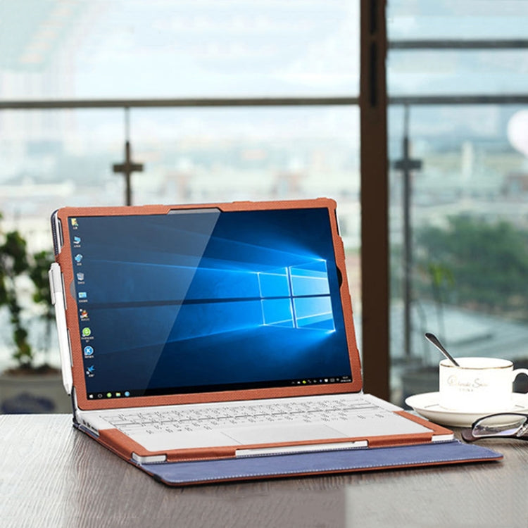Frendorf | PU-Leder-Laptop-Schutzhülle für Microsoft Surface Book 3 13,5 Zoll (Dunkelblau)