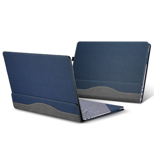 Frendorf | 13,5 Zoll Multifunktionale PU-Leder Laptop-Hülle für Microsoft Surface Laptop 1/2/3/4 (Blau)