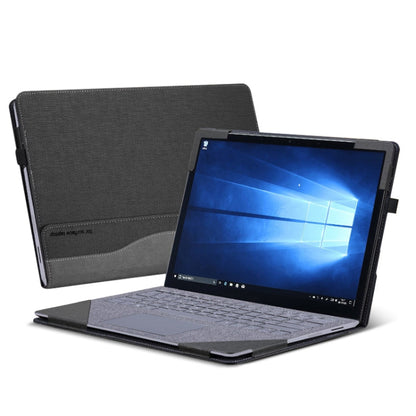 Frendorf | 13,5 Zoll Multifunktions-PU-Leder-Laptop-Hülle für Microsoft Surface Laptop 1/2/3/4 (Gentleman Grau)