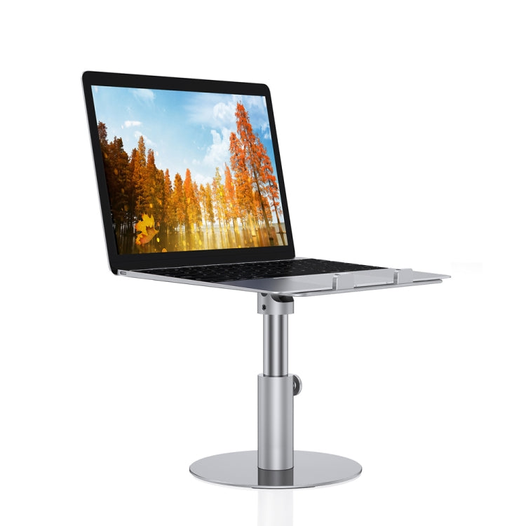 Frendorf | Z30 360 Grad drehbarer Lifting Aluminiumlegierung Laptop Halter (Silber)