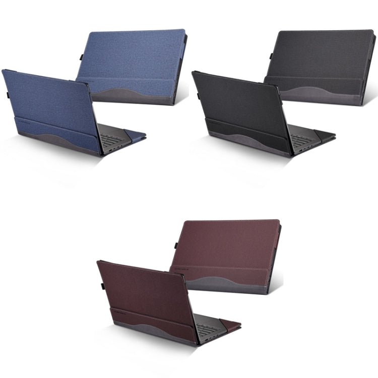 Frendorf | Laptop PU Leder Schutzhülle für Lenovo Yoga 520-14 (Dunkelgrau)