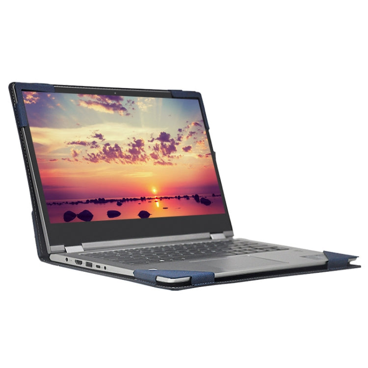 Frendorf | Laptop PU Leder Schutzhülle für Lenovo Yoga 520-14 (Dunkelgrau)