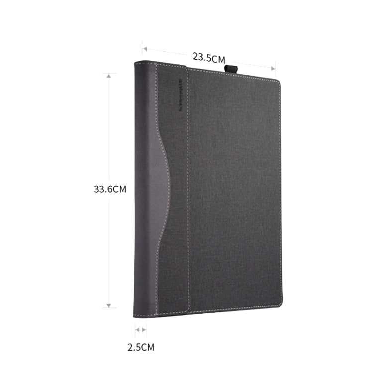 Frendorf | Laptop PU Leder Schutzhülle für Lenovo Yoga 520-14 (Dunkelgrau)