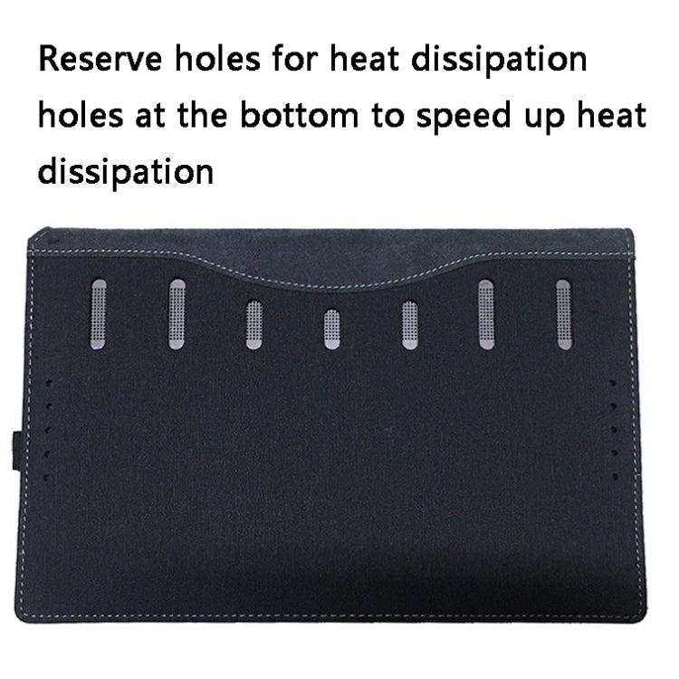 Frendorf | PU-Leder Laptop Hülle für HP Spectre X360 15-EB 15.6 (Schwarz)