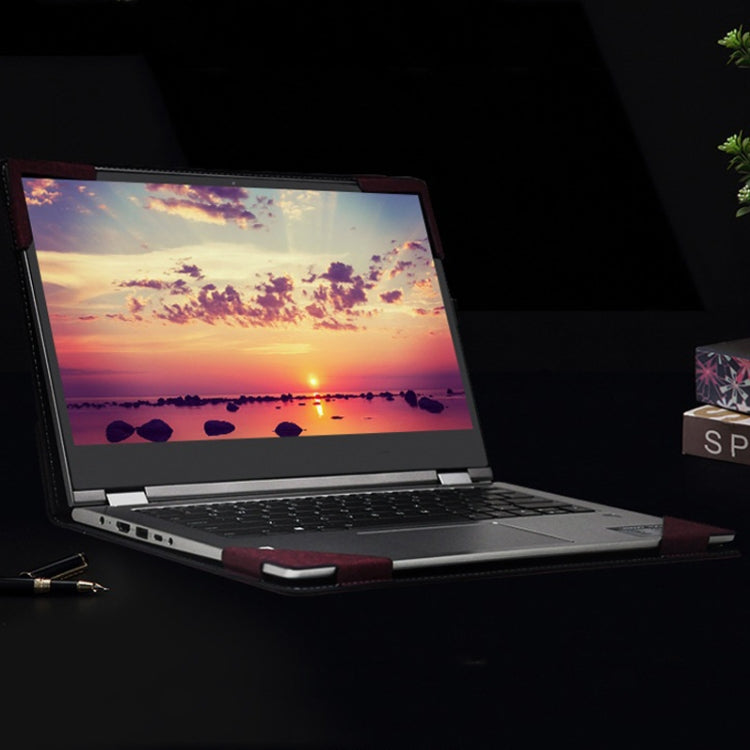 Frendorf | PU-Leder Laptop Hülle für HP Spectre X360 15-EB 15.6 (Schwarz)