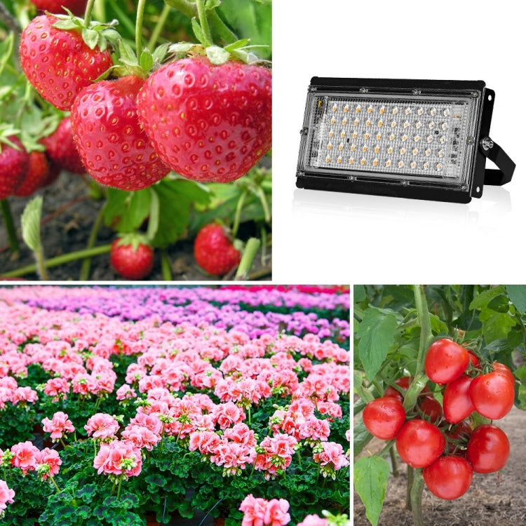 LED Pflanzenlicht Vollspektrum Wasserdichter Wachstumslicht EU Stecker 144 Perlen 200W