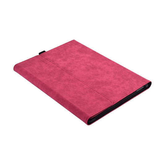 Frendorf | 13 Zoll Leder Tablet Schutzetui für Microsoft Surface Pro X, Farbe: Rosarot