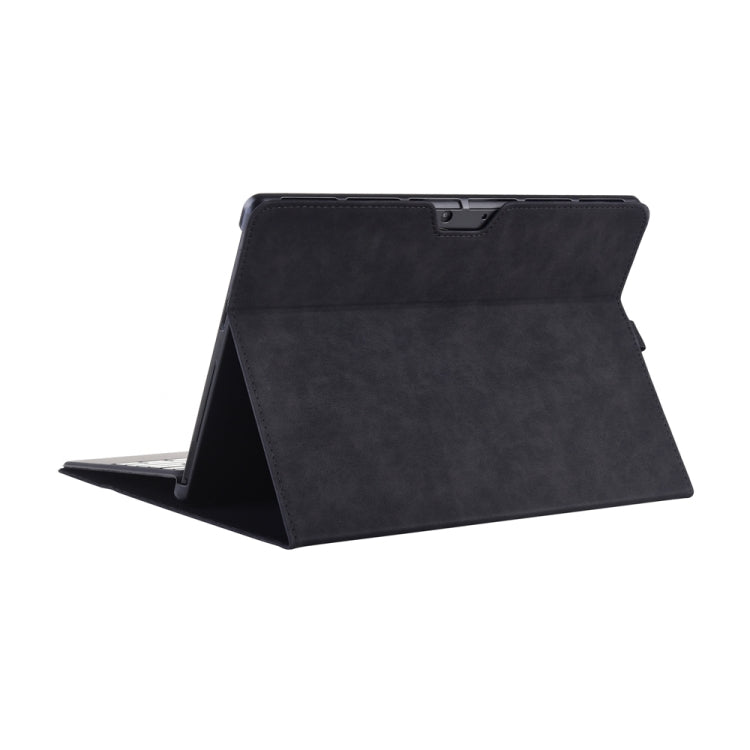 Frendorf | 13 Zoll Leder Tablet Schutzhülle für Microsoft Surface Pro X, Farbe: Schwarz + Power Bag