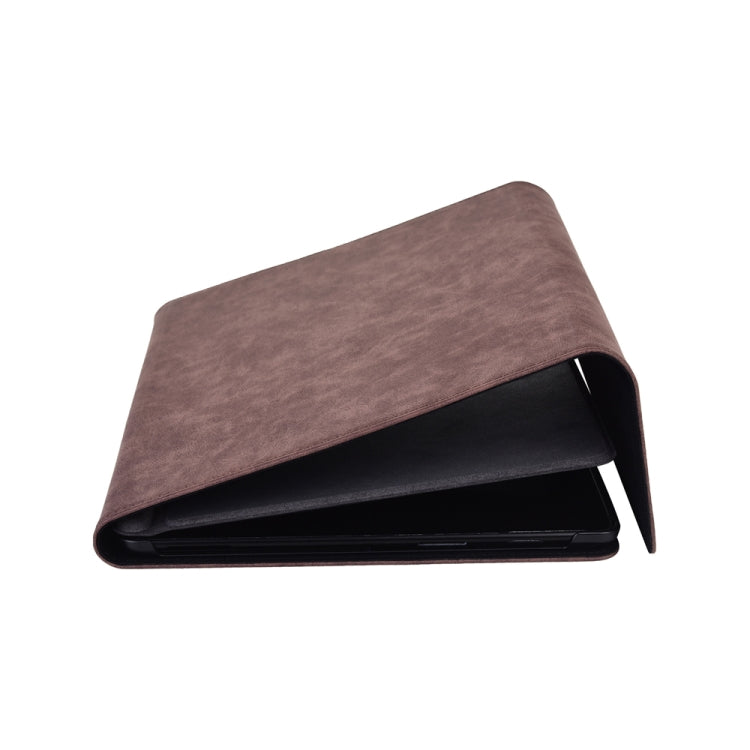 Frendorf | 13-Zoll-Leder-Tablet-Schutzcase für Microsoft Surface Pro X, Farbe: Rosarot + Power Bag