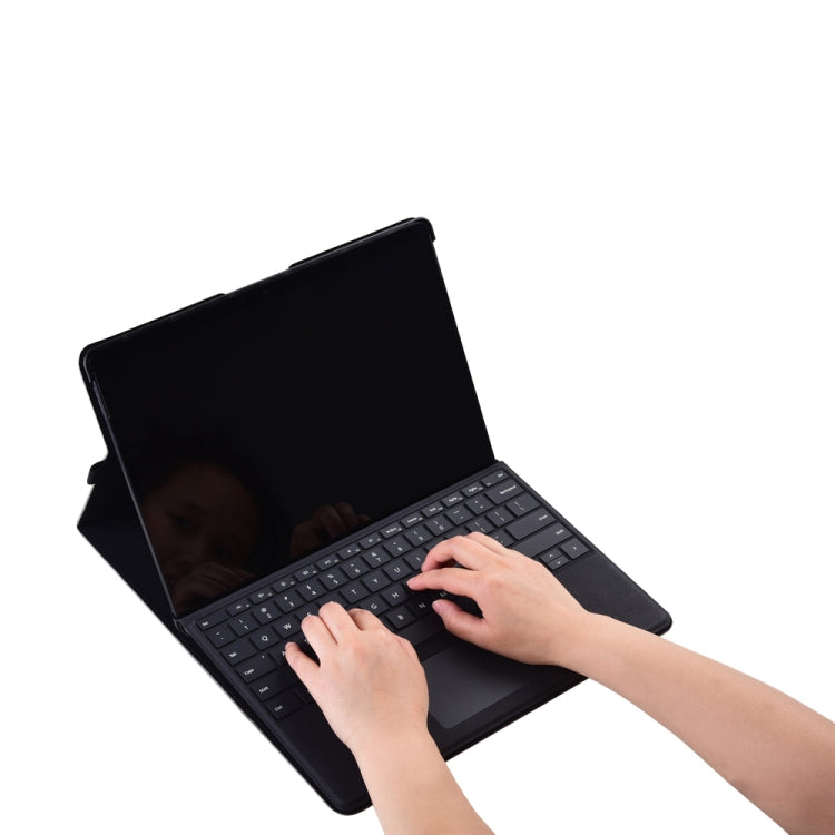 Frendorf | 13-Zoll-Leder-Tablet-Schutzcase für Microsoft Surface Pro X, Farbe: Rosarot + Power Bag